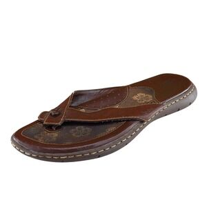 Born concept Sz 9 M Brown Flip Flop Synthetic Women Sandals‎